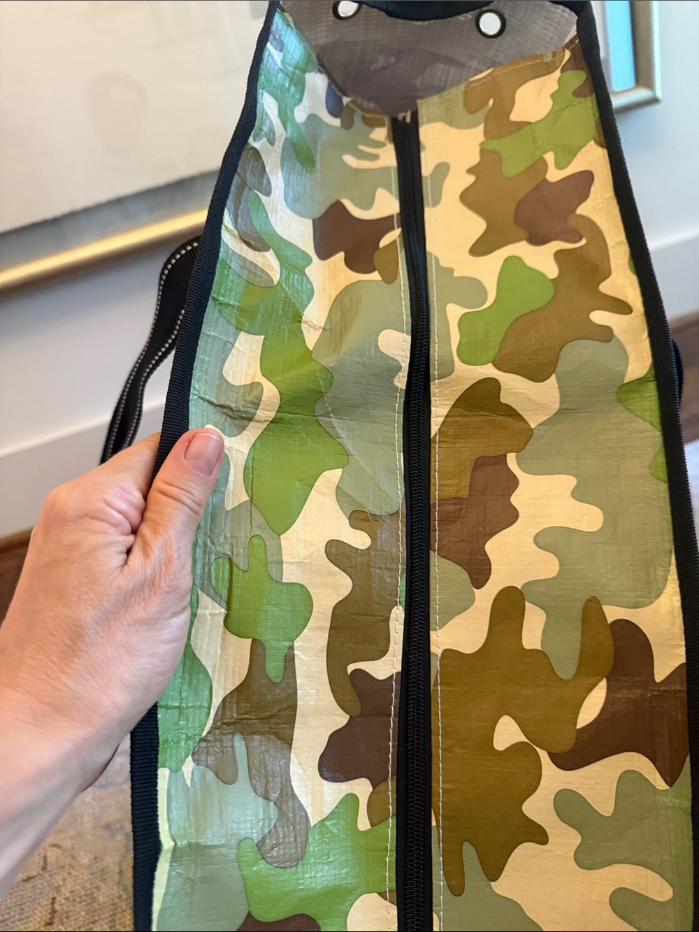 SCOUT Camo Duffel Tote in Green and Brown - Picture 10 of 10